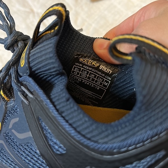 New KEEN Flint II Sport Utility Shoe Navy/Steel Grey Size 10 - Picture 10 of 13